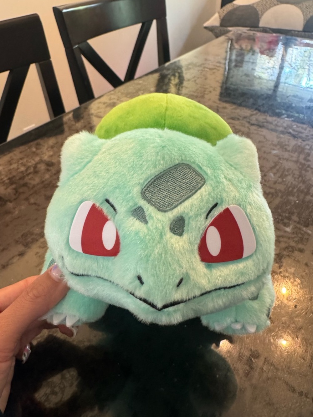 Pokemon Bulbasaur Plush Toy - Light Green and Red